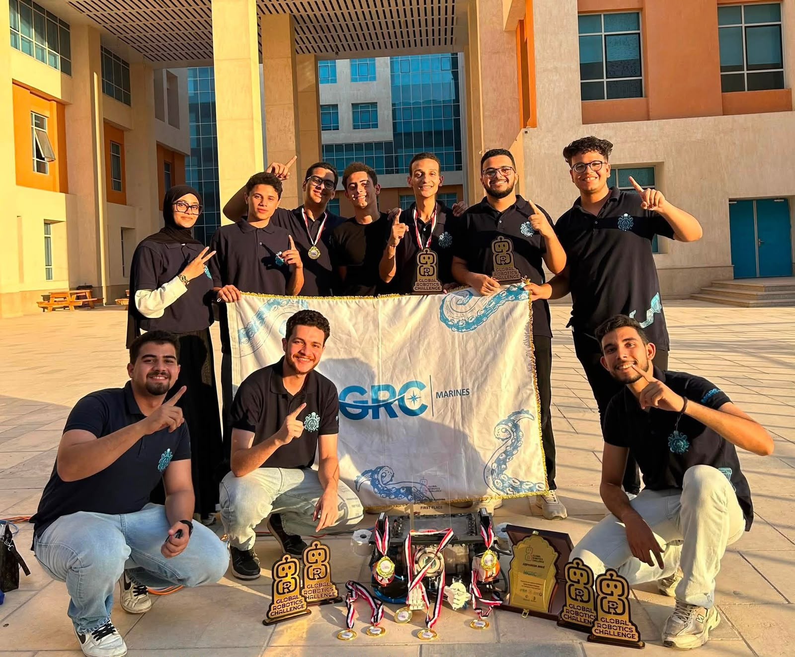 Benha National University Students Win First Place at the Global Robotics Challenge and Advance to the International Finals